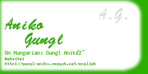 aniko gungl business card